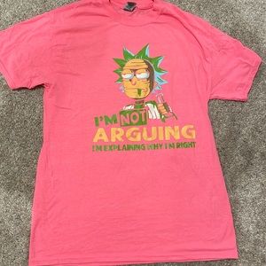 Mens M Pink Graphic Tee